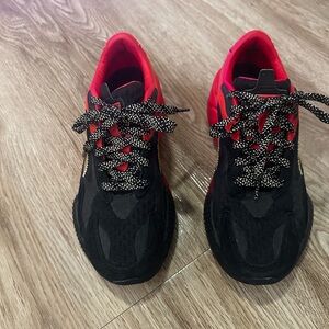 Black and Red Sneakers